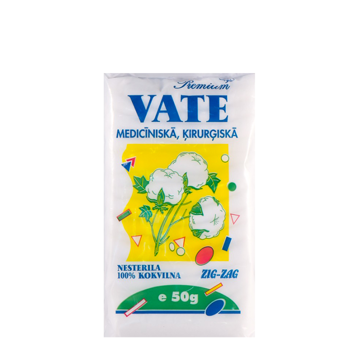 Vate medicīniskā gofrēta Premium 50 g